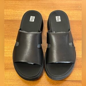FitFlop Women’s Sleek Black Slide Sandals - NWT